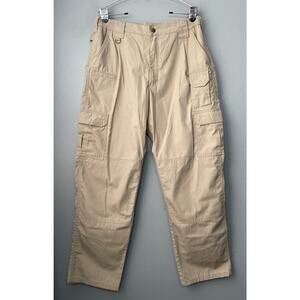 5.11 Tactical Mens Size 36X32 Khaki Rip Stop Cargo Utility Pants Canvas Workwear